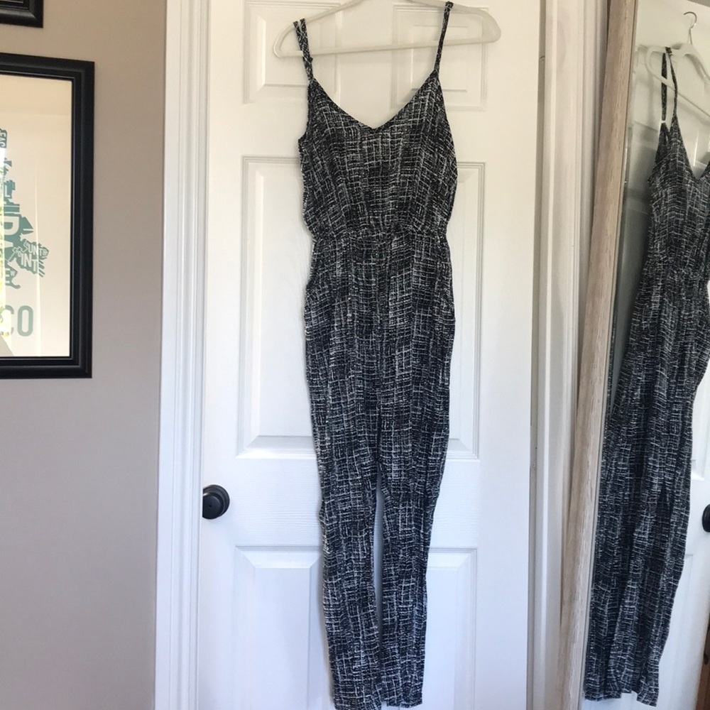 Black and white romper